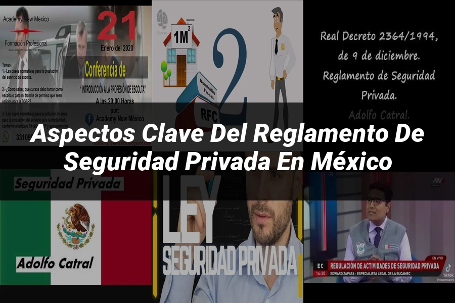 "Aspectos clave del reglamento de seguridad privada en México"