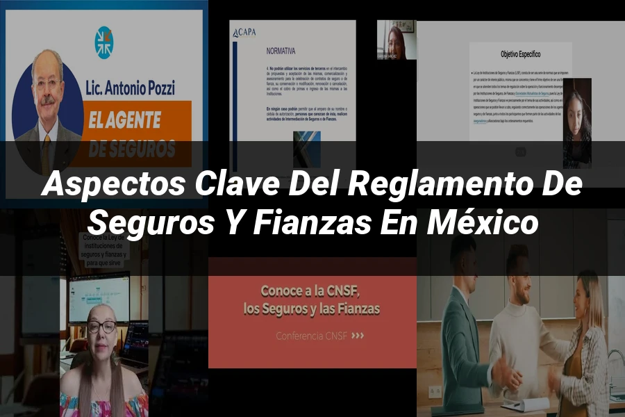 "Aspectos clave del reglamento de seguros y fianzas en México"