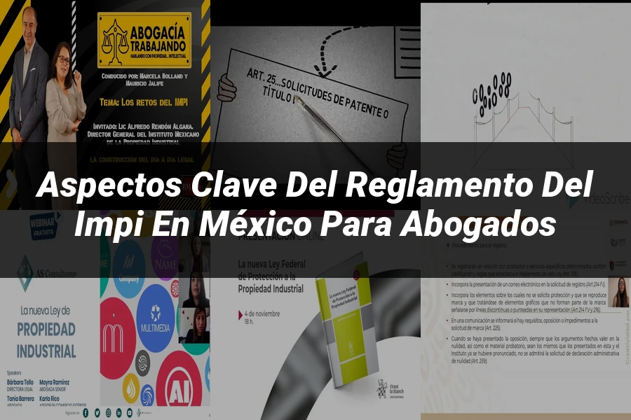 "Aspectos clave del reglamento del IMPI en México para abogados"