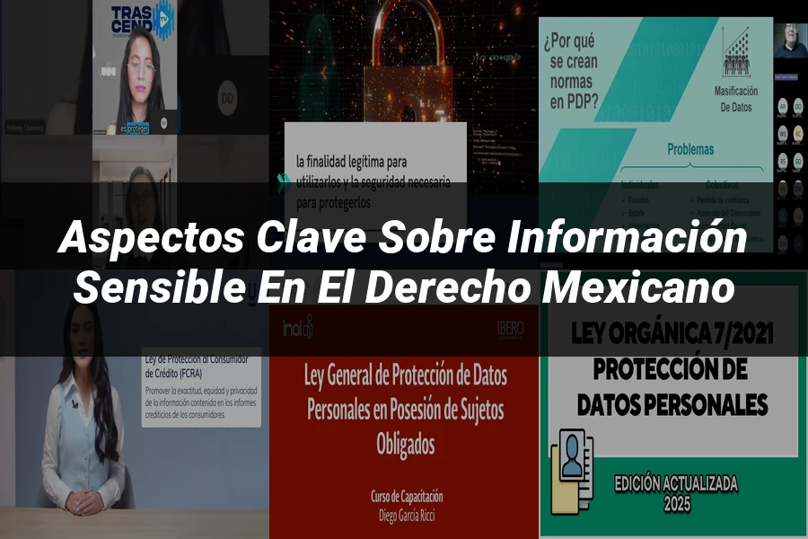 "Aspectos clave sobre información sensible en el derecho mexicano"