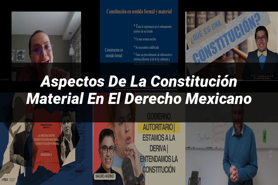 "Aspectos de la Constitución Material en el Derecho Mexicano"