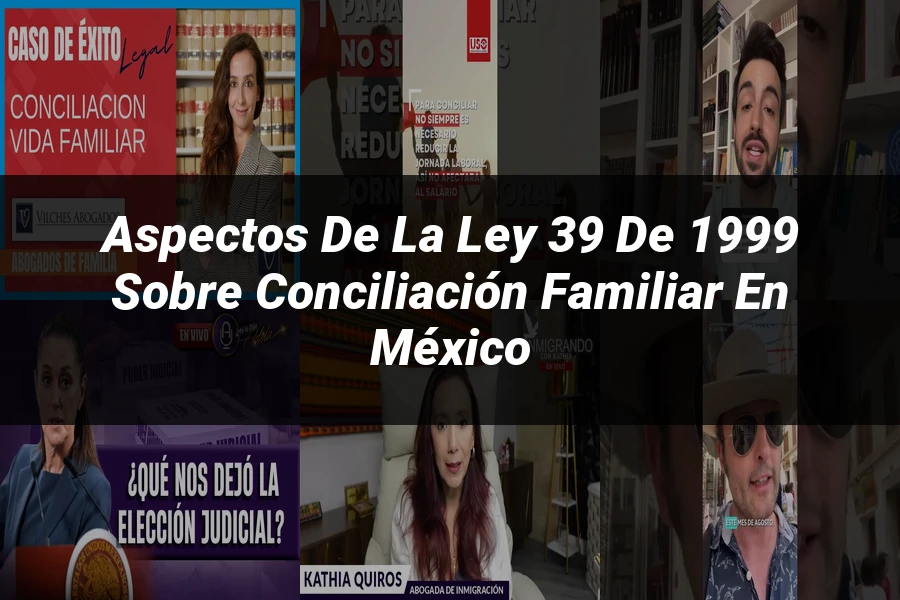 "Aspectos de la Ley 39 de 1999 sobre conciliación familiar en México"