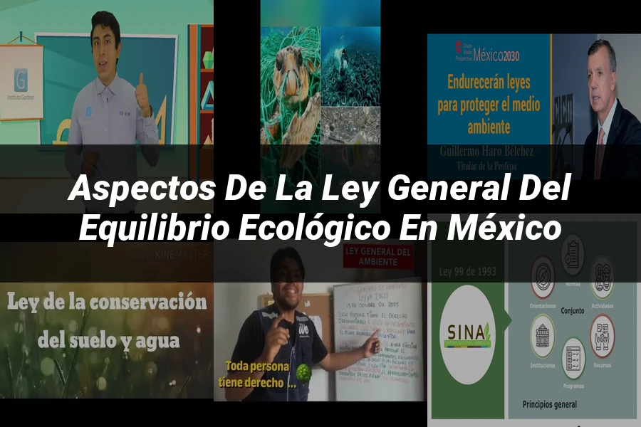 "Aspectos de la Ley General del Equilibrio Ecológico en México"