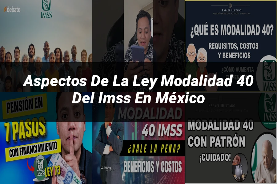 "Aspectos de la Ley Modalidad 40 del IMSS en México"