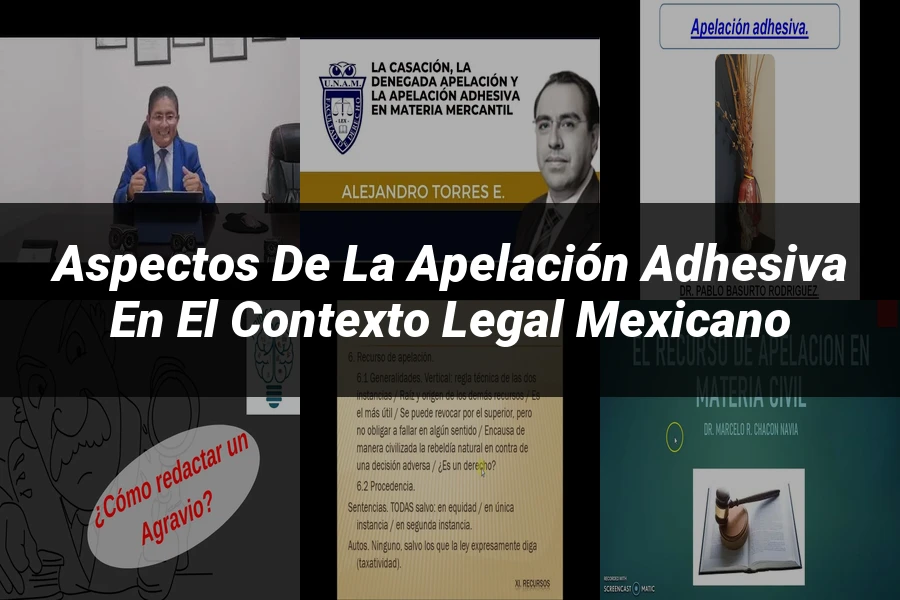 "Aspectos de la apelación adhesiva en el contexto legal mexicano"