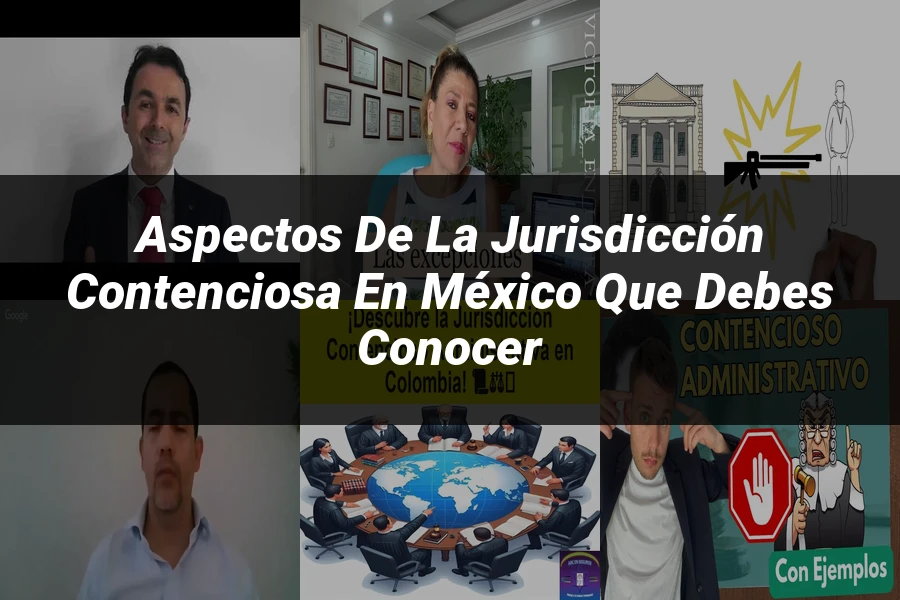 "Aspectos de la jurisdicción contenciosa en México que debes conocer"