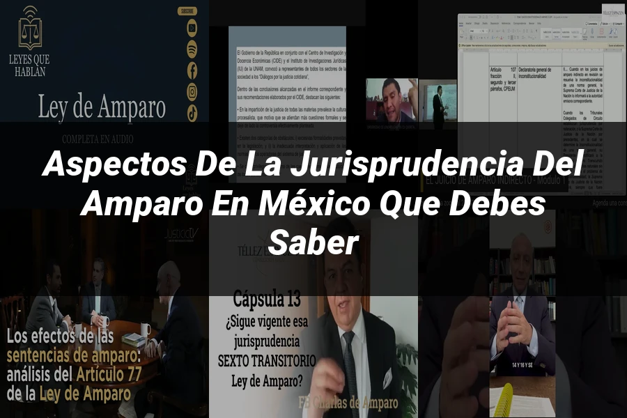 "Aspectos de la jurisprudencia del amparo en México que debes saber"