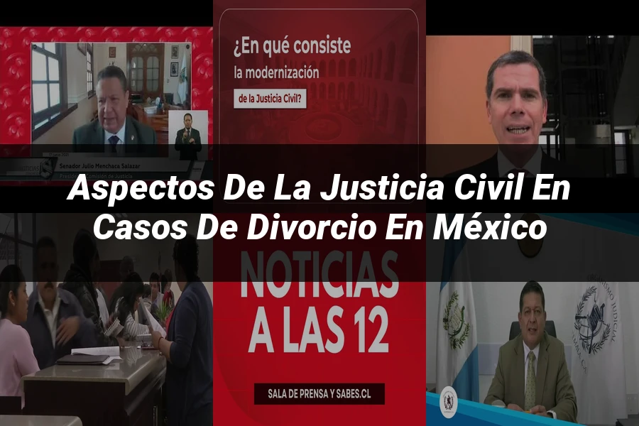 "Aspectos de la justicia civil en casos de divorcio en México"
