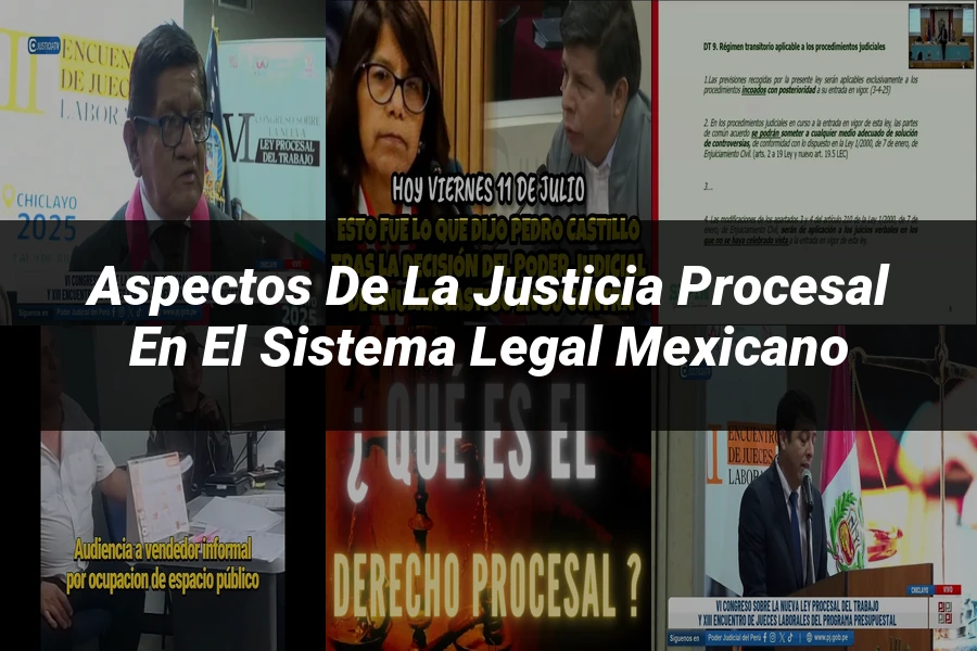 "Aspectos de la justicia procesal en el sistema legal mexicano"