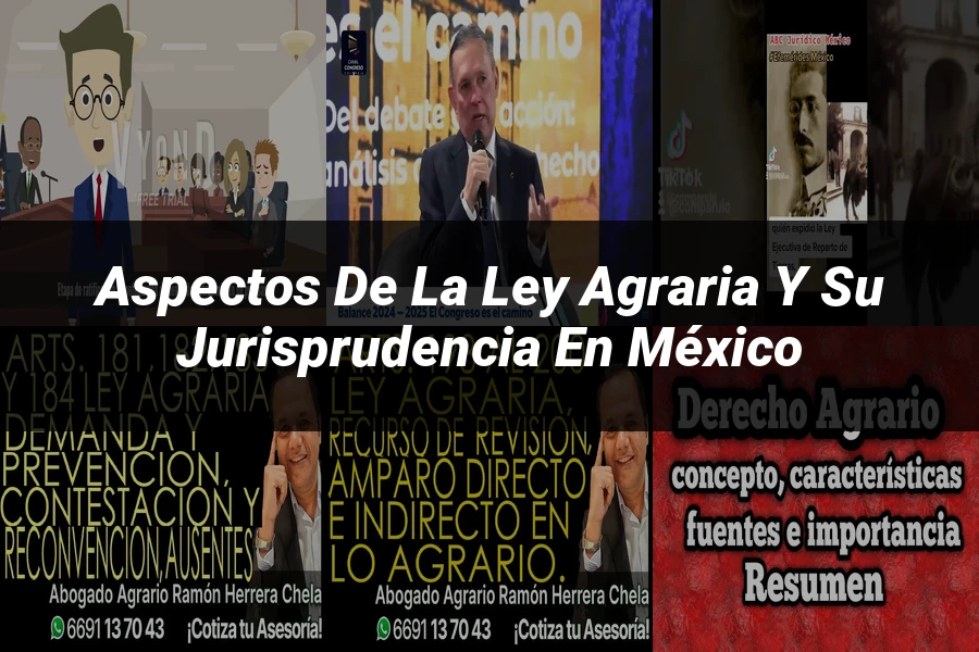"Aspectos de la ley agraria y su jurisprudencia en México"