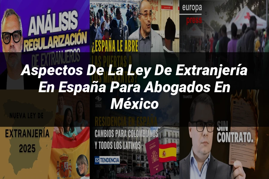 "Aspectos de la ley de extranjería en España para abogados en México"