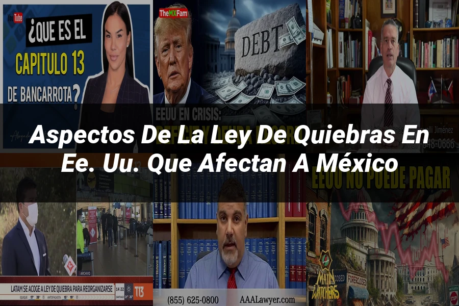 "Aspectos de la ley de quiebras en EE. UU. que afectan a México"