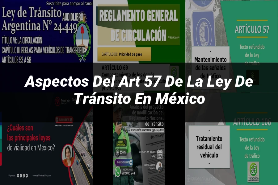"Aspectos del Art 57 de la Ley de Tránsito en México"