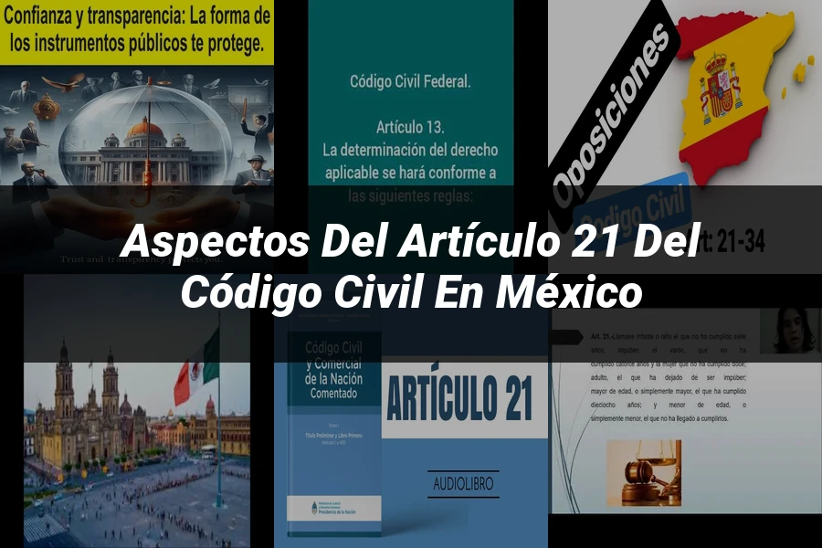 "Aspectos del Artículo 21 del Código Civil en México"