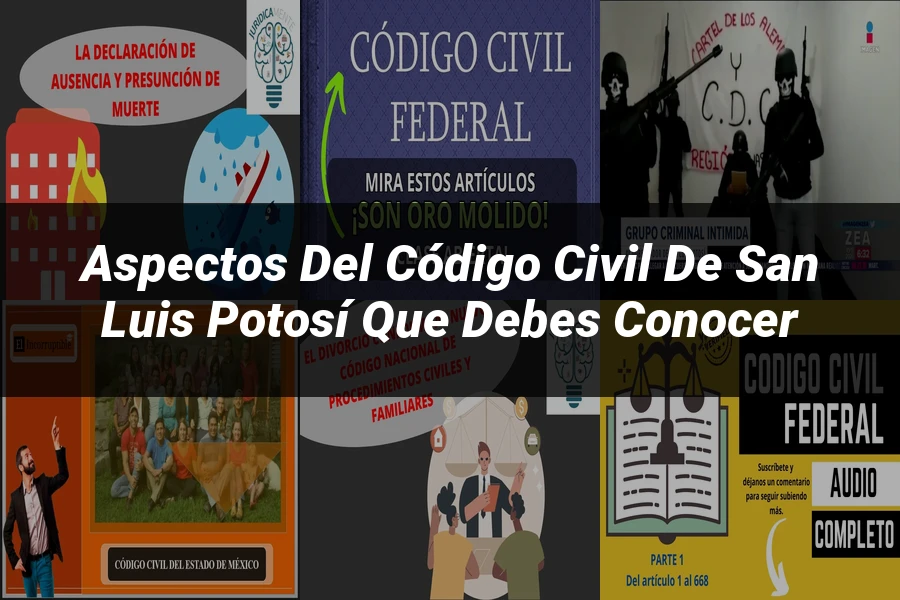 "Aspectos del Código Civil de San Luis Potosí que Debes Conocer"