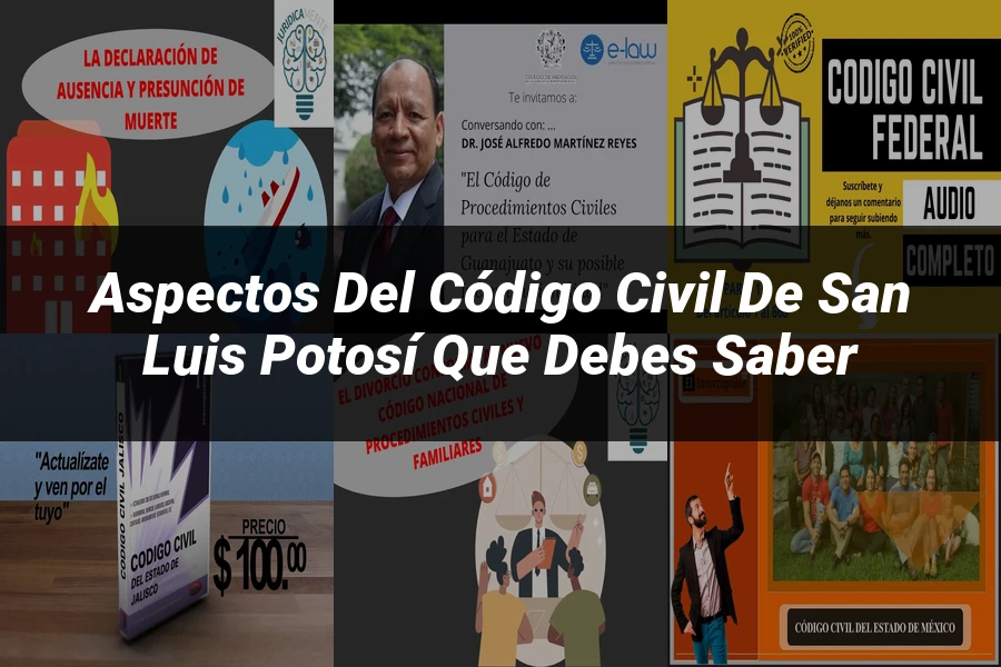 "Aspectos del Código Civil de San Luis Potosí que Debes Saber"