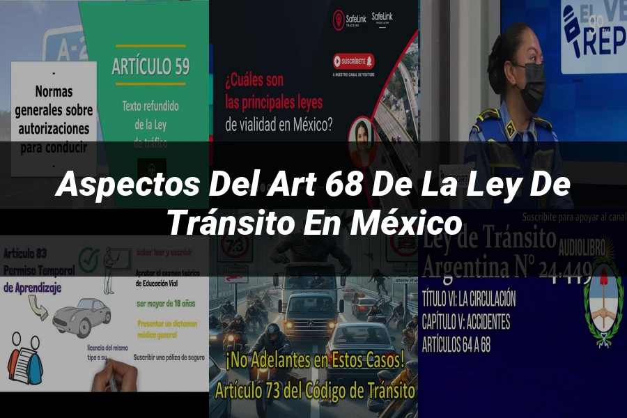 "Aspectos del art 68 de la ley de tránsito en México"