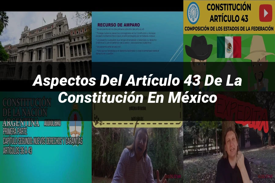 "Aspectos del artículo 43 de la Constitución en México"