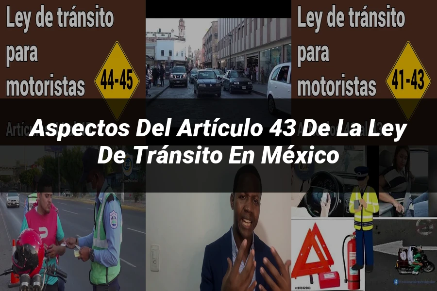 "Aspectos del artículo 43 de la ley de tránsito en México"