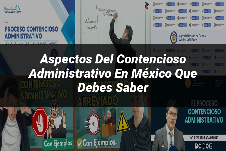 "Aspectos del contencioso administrativo en México que debes saber"