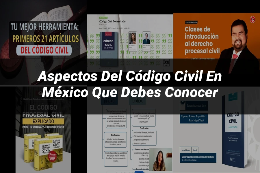 "Aspectos del código civil en México que debes conocer"
