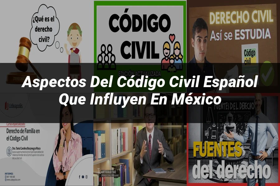 "Aspectos del código civil español que influyen en México"