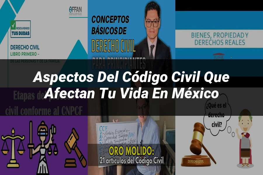 "Aspectos del código civil que afectan tu vida en México"