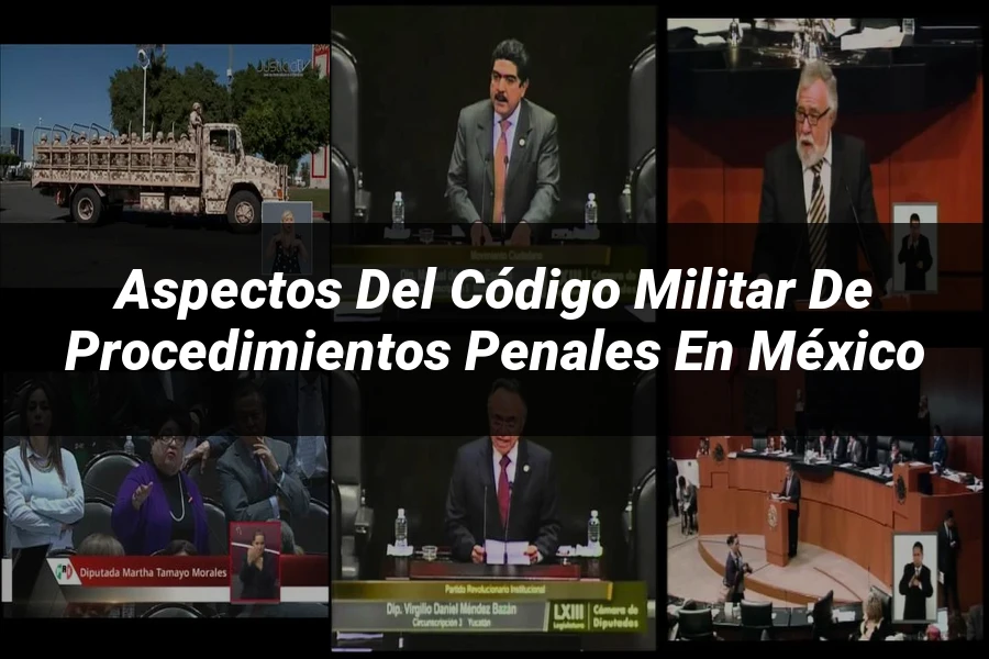 "Aspectos del código militar de procedimientos penales en México"