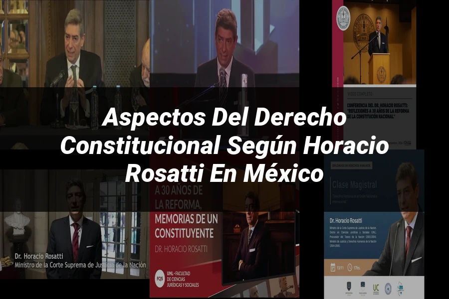 "Aspectos del derecho constitucional según Horacio Rosatti en México"