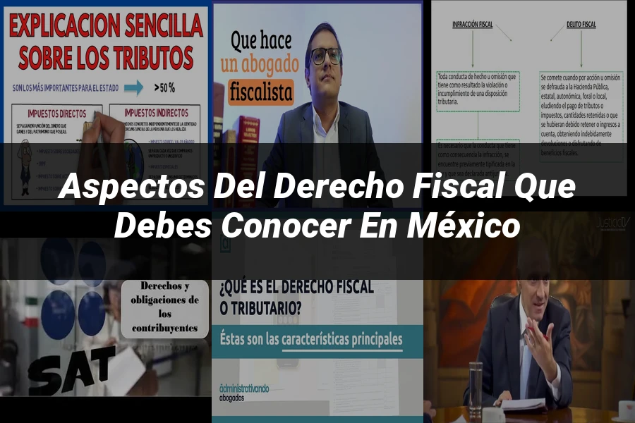"Aspectos del derecho fiscal que debes conocer en México"