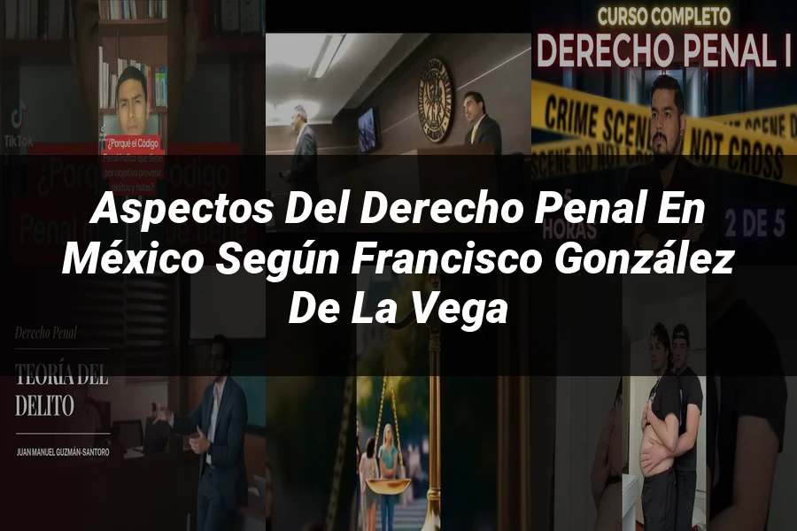 "Aspectos del derecho penal en México según Francisco González de la Vega"