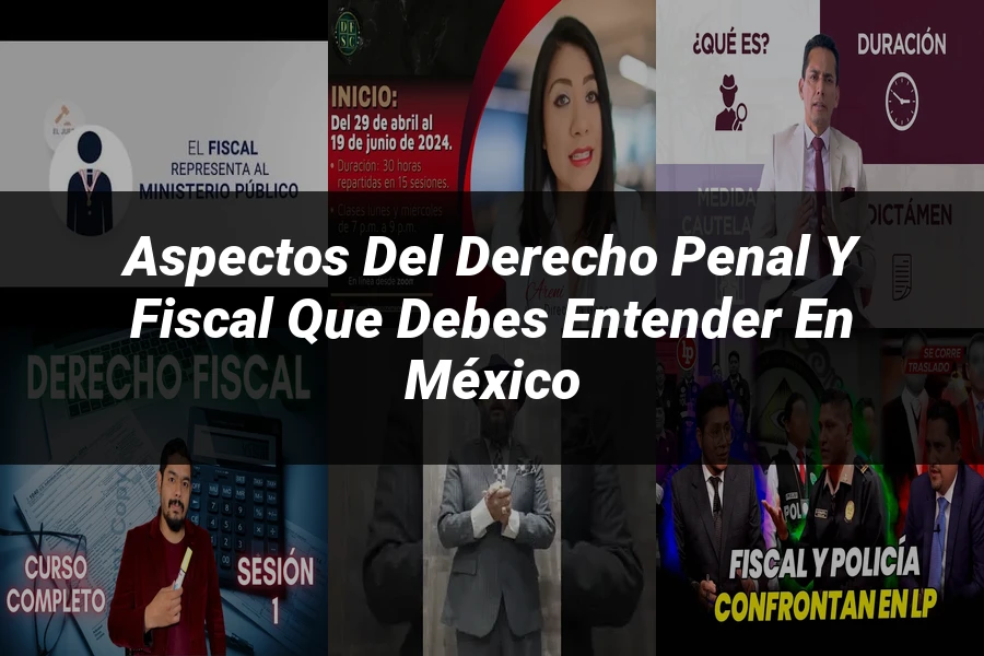 "Aspectos del derecho penal y fiscal que debes entender en México"