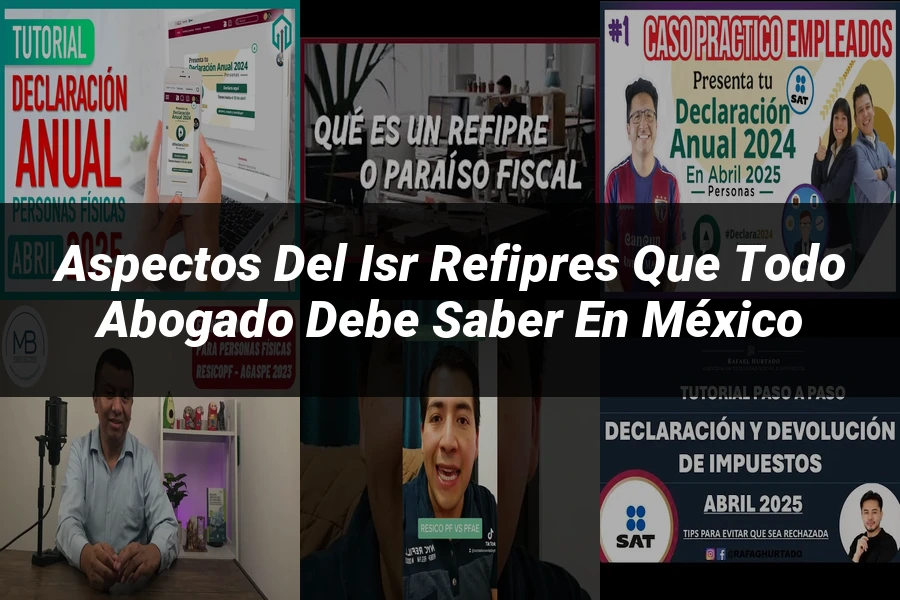 "Aspectos del isr refipres que todo abogado debe saber en México"
