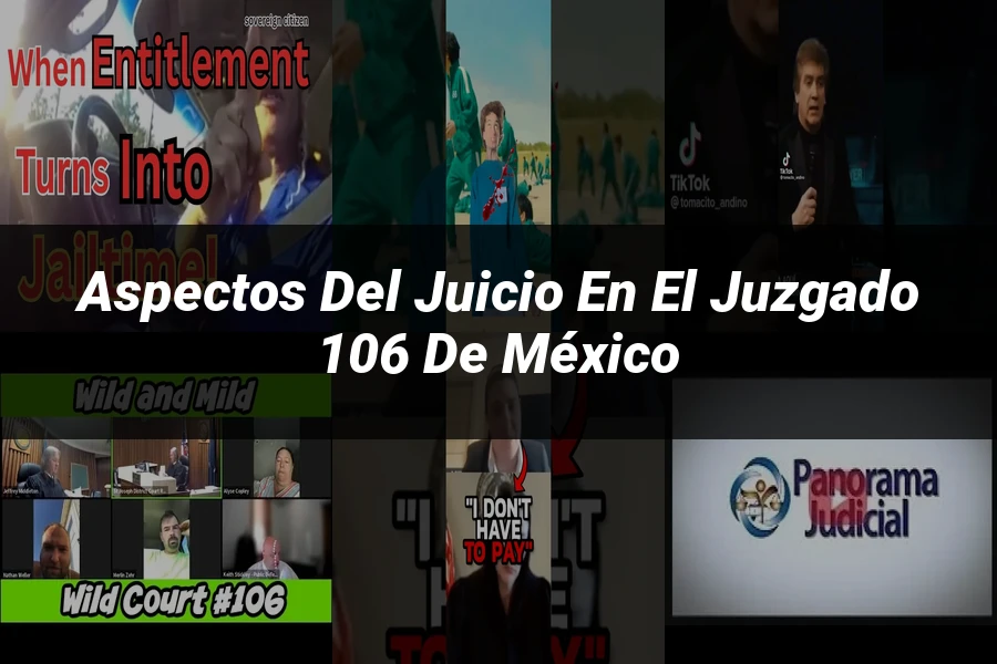 "Aspectos del juicio en el juzgado 106 de México"