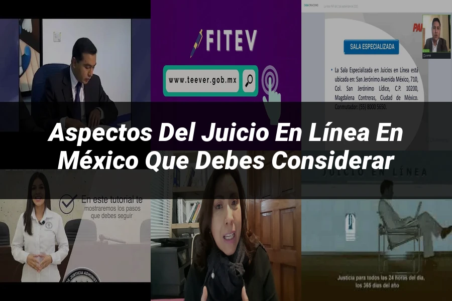 "Aspectos del juicio en línea en México que debes considerar"