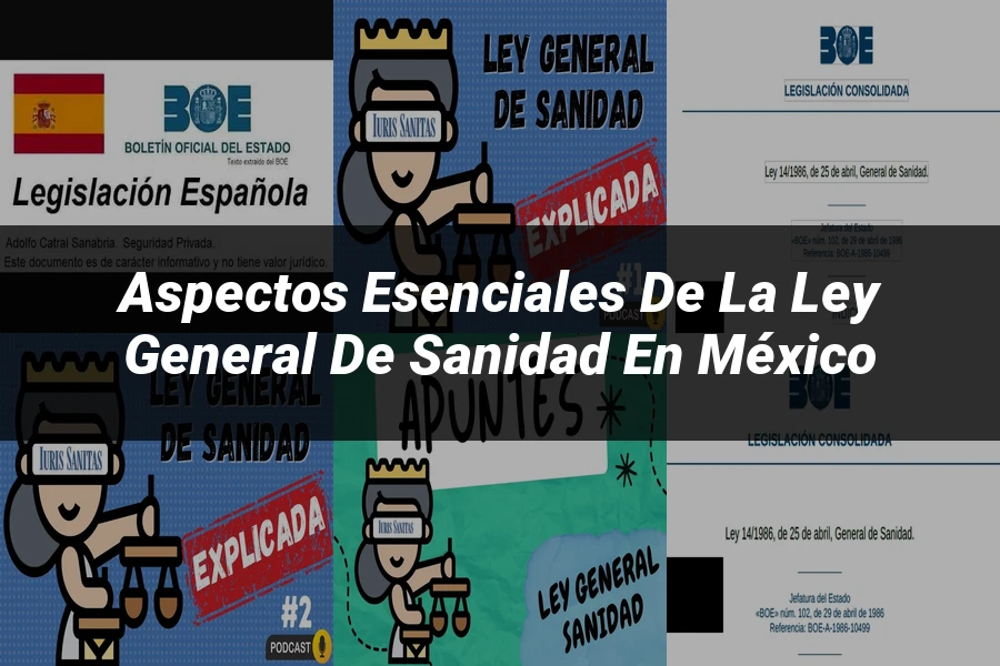 "Aspectos esenciales de la Ley General de Sanidad en México"
