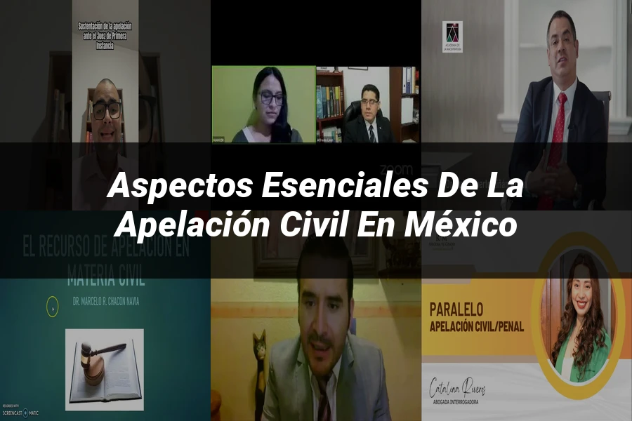 "Aspectos esenciales de la apelación civil en México"
