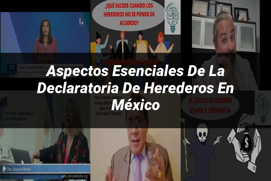 "Aspectos esenciales de la declaratoria de herederos en México"
