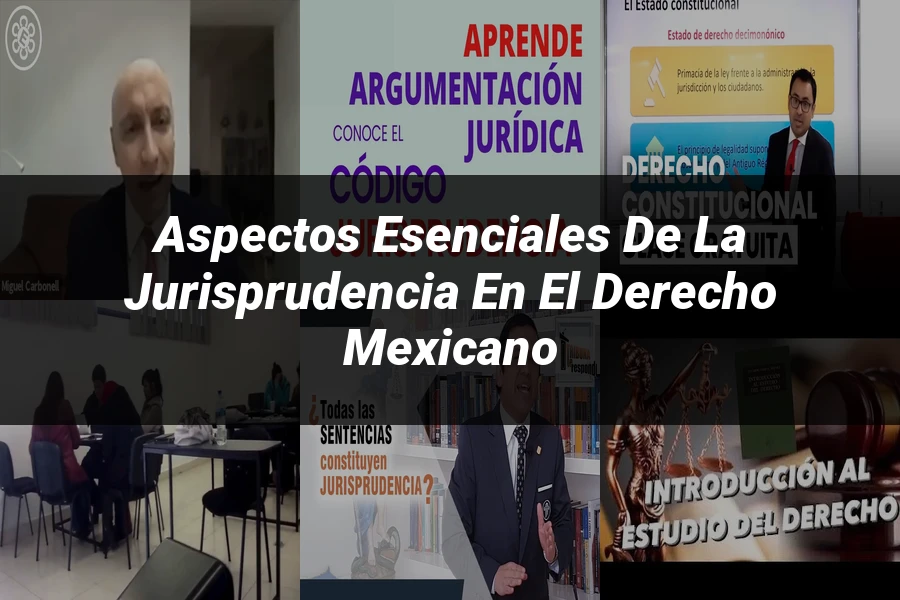 "Aspectos esenciales de la jurisprudencia en el derecho mexicano"