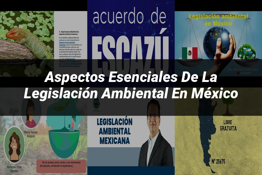 "Aspectos esenciales de la legislación ambiental en México"