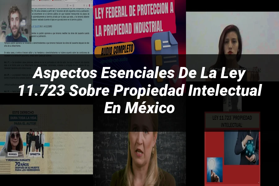 "Aspectos esenciales de la ley 11.723 sobre propiedad intelectual en México"
