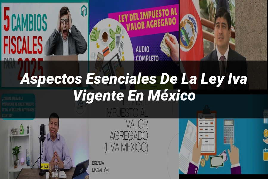 "Aspectos esenciales de la ley IVA vigente en México"