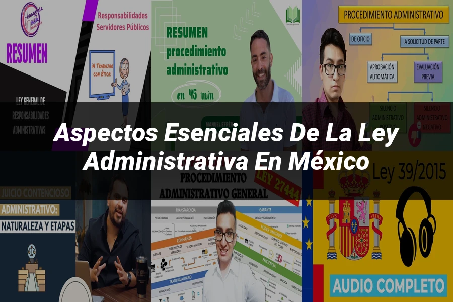 "Aspectos esenciales de la ley administrativa en México"