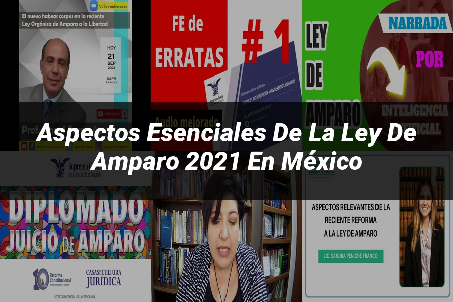 "Aspectos esenciales de la ley de amparo 2021 en México"