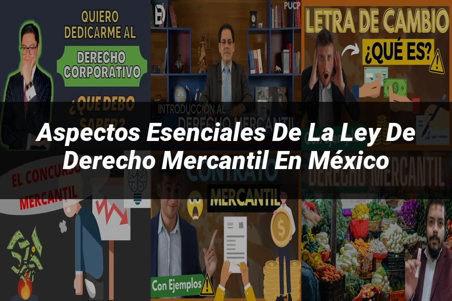 "Aspectos esenciales de la ley de derecho mercantil en México"
