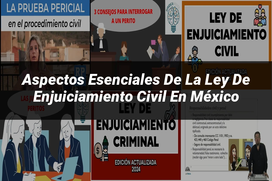 "Aspectos esenciales de la ley de enjuiciamiento civil en México"
