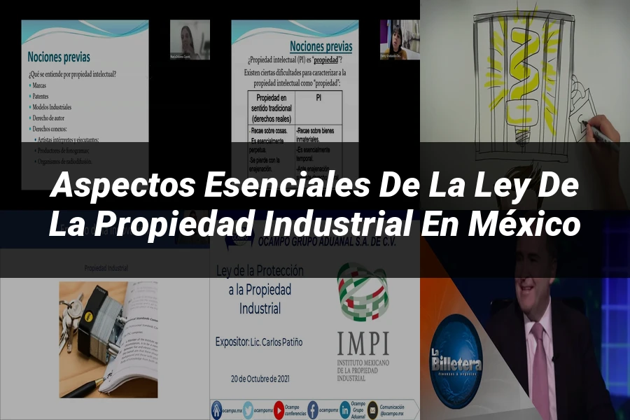 "Aspectos esenciales de la ley de la propiedad industrial en México"