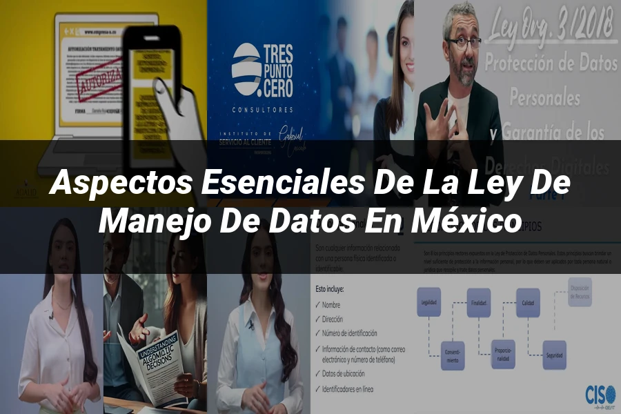 "Aspectos esenciales de la ley de manejo de datos en México"
