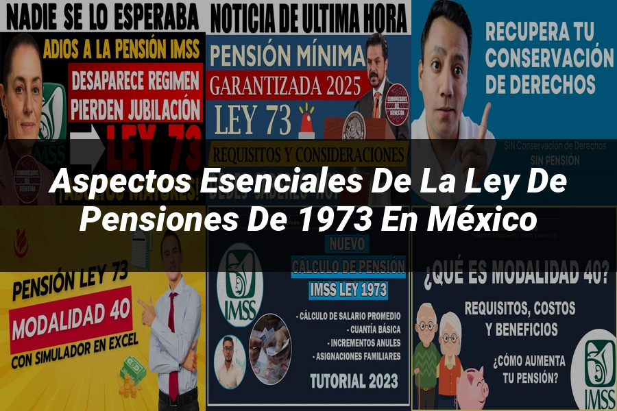 "Aspectos esenciales de la ley de pensiones de 1973 en México"