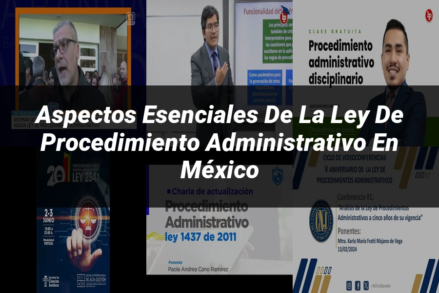 "Aspectos esenciales de la ley de procedimiento administrativo en México"